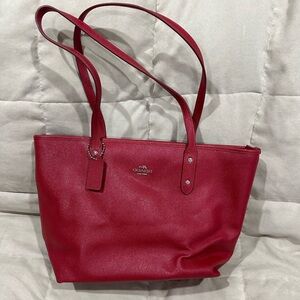 Coach Cherry Red Tote Bag